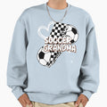 Leopard Soccer Grandma Checkered Bolt Sweatshirt - Graphic Print Men Women - T-Shirt, Sweatshirt, Hoodie