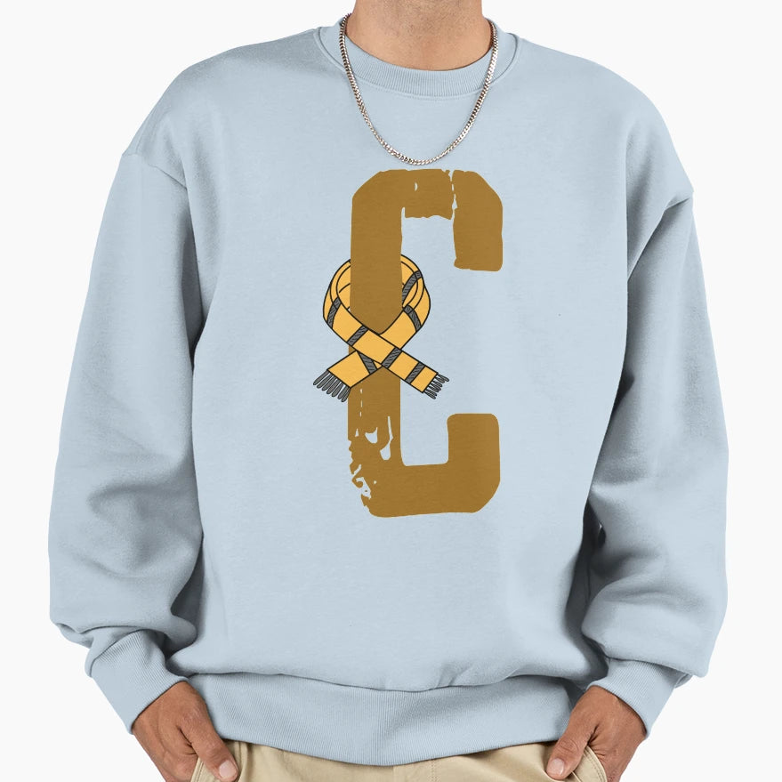 C Letter Magic School Team Badger Sweatshirt - Novelty Apparel Men Women - T-Shirt, Sweatshirt, Hoodie