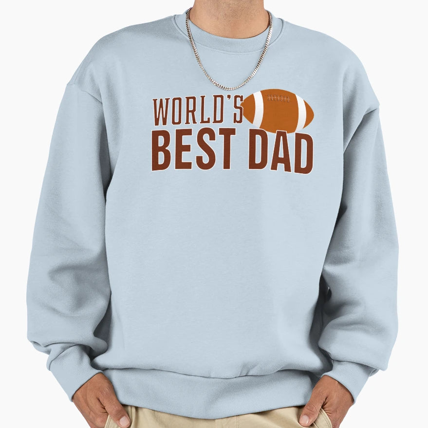 Simple Worlds Best Dad Sweatshirt - Fun Novelty Design for Adults - T-Shirt, Sweatshirt, Hoodie