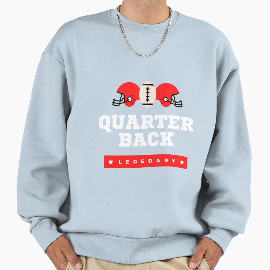 Quarter Back Qb Sweatshirt - Custom Art Print Unisex - T-Shirt, Sweatshirt, Hoodie