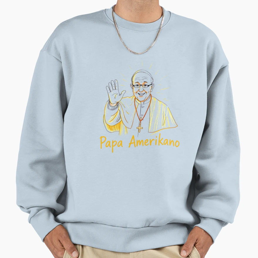 Pope Amerikano Leon Pop Art Saint Sweatshirt - Custom Art Print Unisex - T-Shirt, Sweatshirt, Hoodie