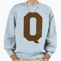 Alphabet Brown Q Sports Letter Q Sweatshirt - Unique Graphic Unisex - T-Shirt, Sweatshirt, Hoodie