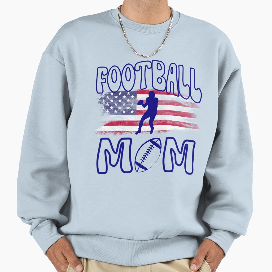 Football Mom Sweatshirt - Casual Everyday Wear for Adults - T-Shirt, Sweatshirt, Hoodie