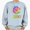 Rainbow Watercolor Soccer Aunt Sweatshirt - Streetwear Style Men Women - T-Shirt, Sweatshirt, Hoodie