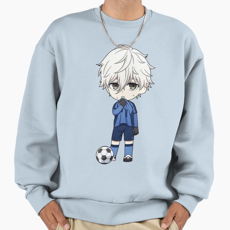 Bleu Lock Sweatshirt - Streetwear Style for Adults - T-Shirt, Sweatshirt, Hoodie