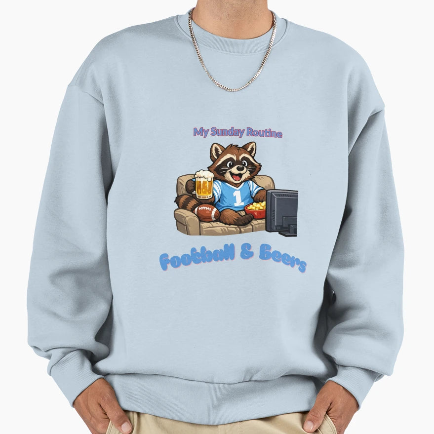 Tennessee Titans Sunday Routine Sweatshirt - Fun Novelty Design for Adults - T-Shirt, Sweatshirt, Hoodie