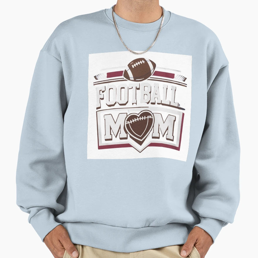 Football Mom Sweatshirt - Casual Everyday Wear for Adults - T-Shirt, Sweatshirt, Hoodie