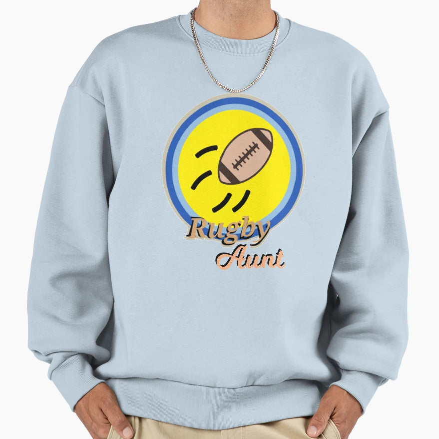 Rugby Aunt Sweatshirt - Minimalist Print Men Women - T-Shirt, Sweatshirt, Hoodie