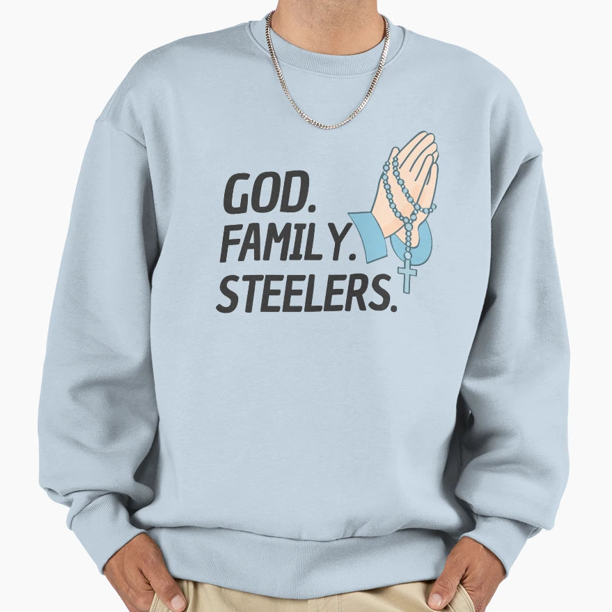 God Family Steelers Veterans Day Sweatshirt - Trendy Graphic for Adults - T-Shirt, Sweatshirt, Hoodie