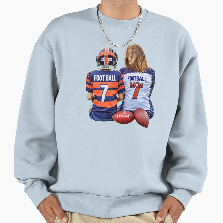 Football Mom Sweatshirt - Trendy Graphic Unisex - T-Shirt, Sweatshirt, Hoodie
