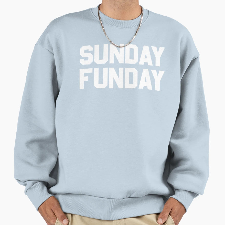 Sunday Funday Sweatshirt - Trendy Graphic for Adults - T-Shirt, Sweatshirt, Hoodie