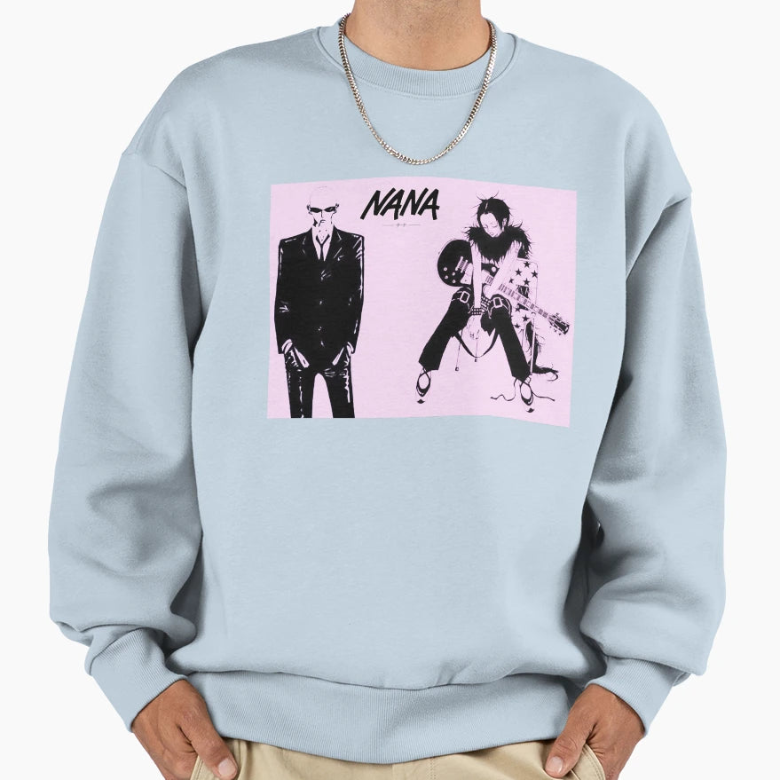 Nana Yasushi Takagi And Nana Sweatshirt - Minimalist Print for Adults - T-Shirt, Sweatshirt, Hoodie