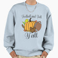 Halloween Funny Football And Fall Sweatshirt - Minimalist Print Men Women - T-Shirt, Sweatshirt, Hoodie