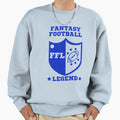 Fantasy Football Legend Blue Sweatshirt - Minimalist Print Men Women - T-Shirt, Sweatshirt, Hoodie
