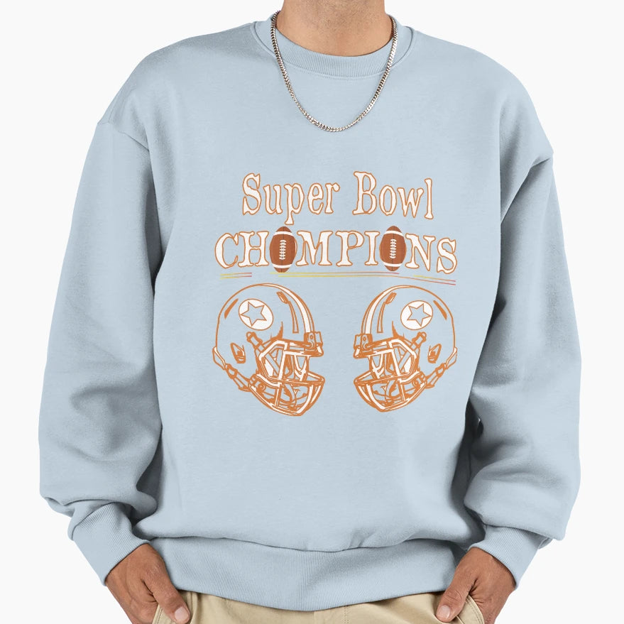 Super Bowl Champions Gift Mom Dad Sweatshirt - Custom Art Print for Adults - T-Shirt, Sweatshirt, Hoodie