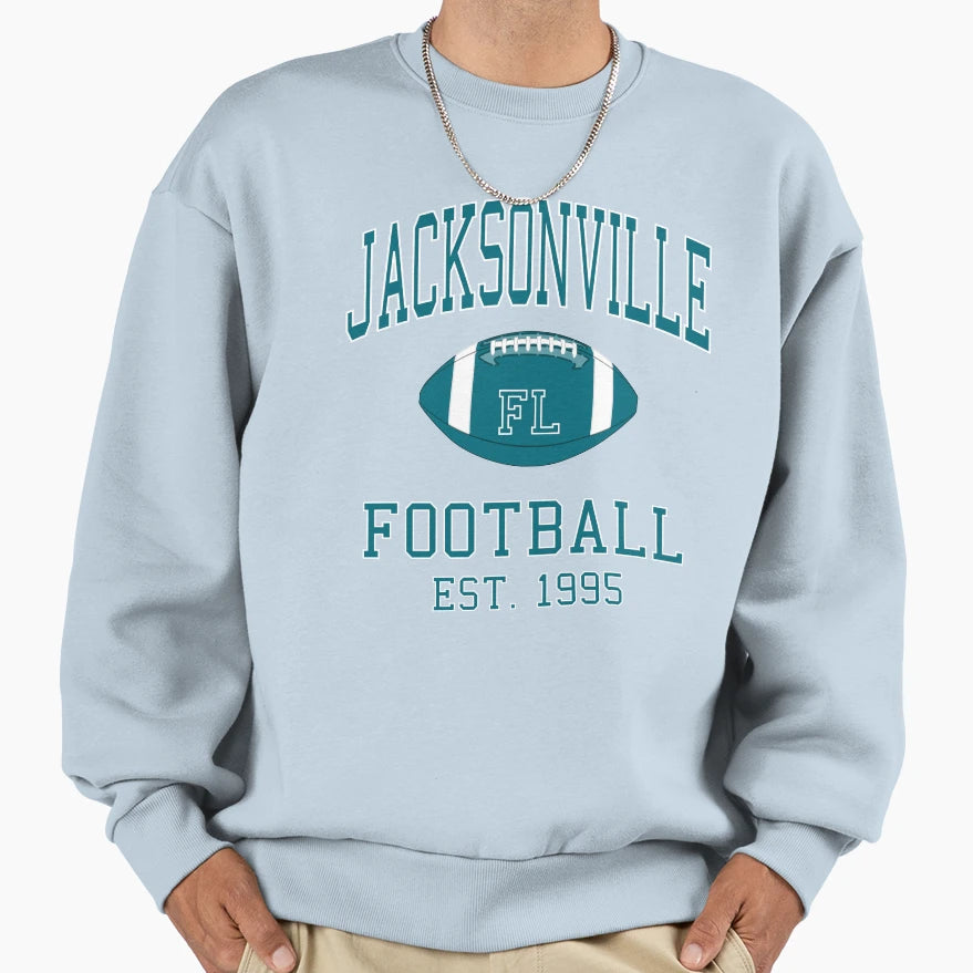 Jacksonville Football Sweatshirt - Novelty Apparel Men Women - T-Shirt, Sweatshirt, Hoodie