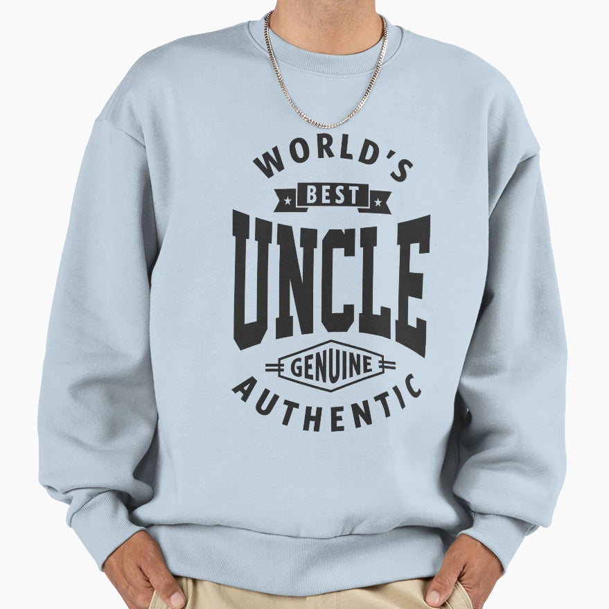 Worlds Best Uncle Sweatshirt - Novelty Apparel Men Women - T-Shirt, Sweatshirt, Hoodie