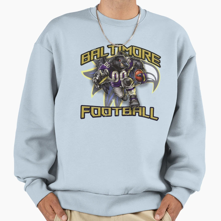 Baltimore Football Detroit Sweatshirt - Custom Art Print for Adults - T-Shirt, Sweatshirt, Hoodie