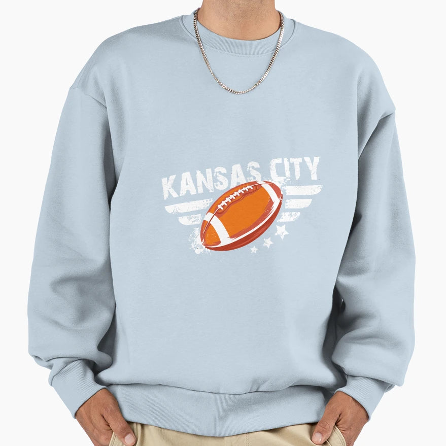 Kansas City Football Sweatshirt - Unique Graphic Men Women - T-Shirt, Sweatshirt, Hoodie