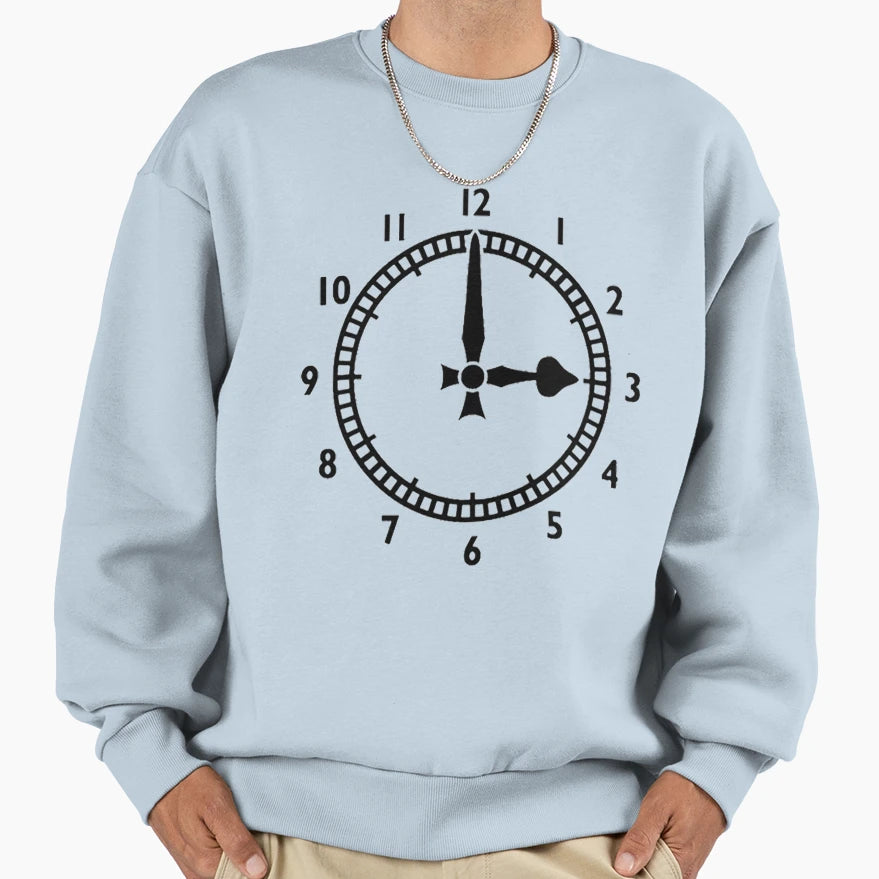 Highbury Clock End B W Sweatshirt - Minimalist Print for Adults - T-Shirt, Sweatshirt, Hoodie