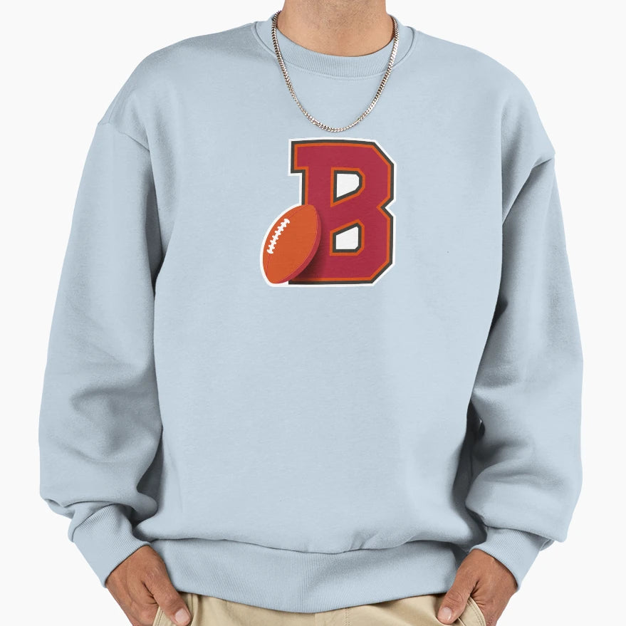 Tampa Bay Football Monogram Sweatshirt - Custom Art Print Men Women - T-Shirt, Sweatshirt, Hoodie
