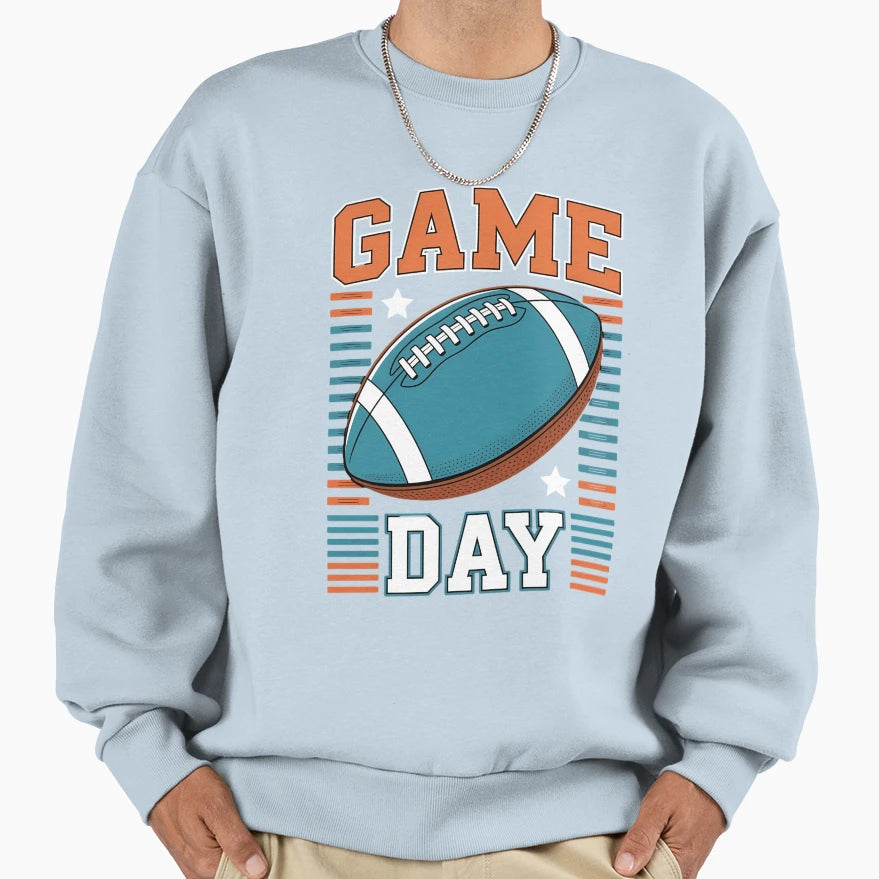 Game Day American Football Sweatshirt - Aesthetic Graphic for Adults - T-Shirt, Sweatshirt, Hoodie