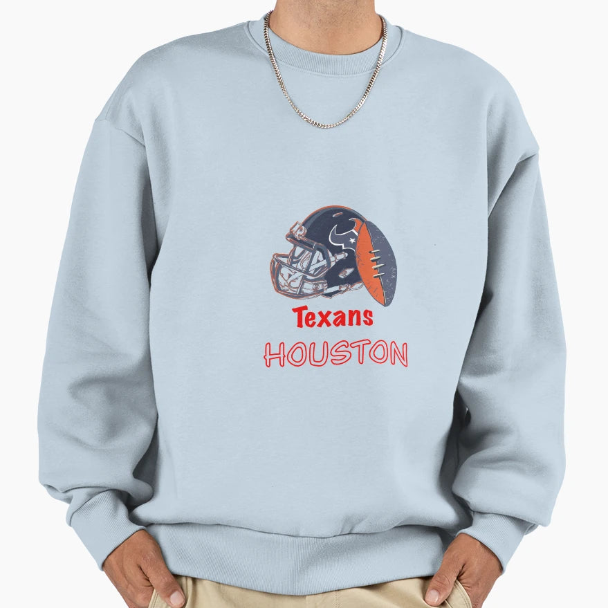 American Football Texans Sweatshirt - Minimalist Print Unisex - T-Shirt, Sweatshirt, Hoodie