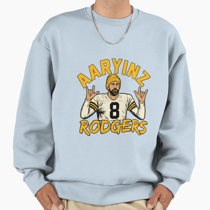 Aarons Aaryinz Rodgers Steelers Sweatshirt - Novelty Apparel for Adults - T-Shirt, Sweatshirt, Hoodie