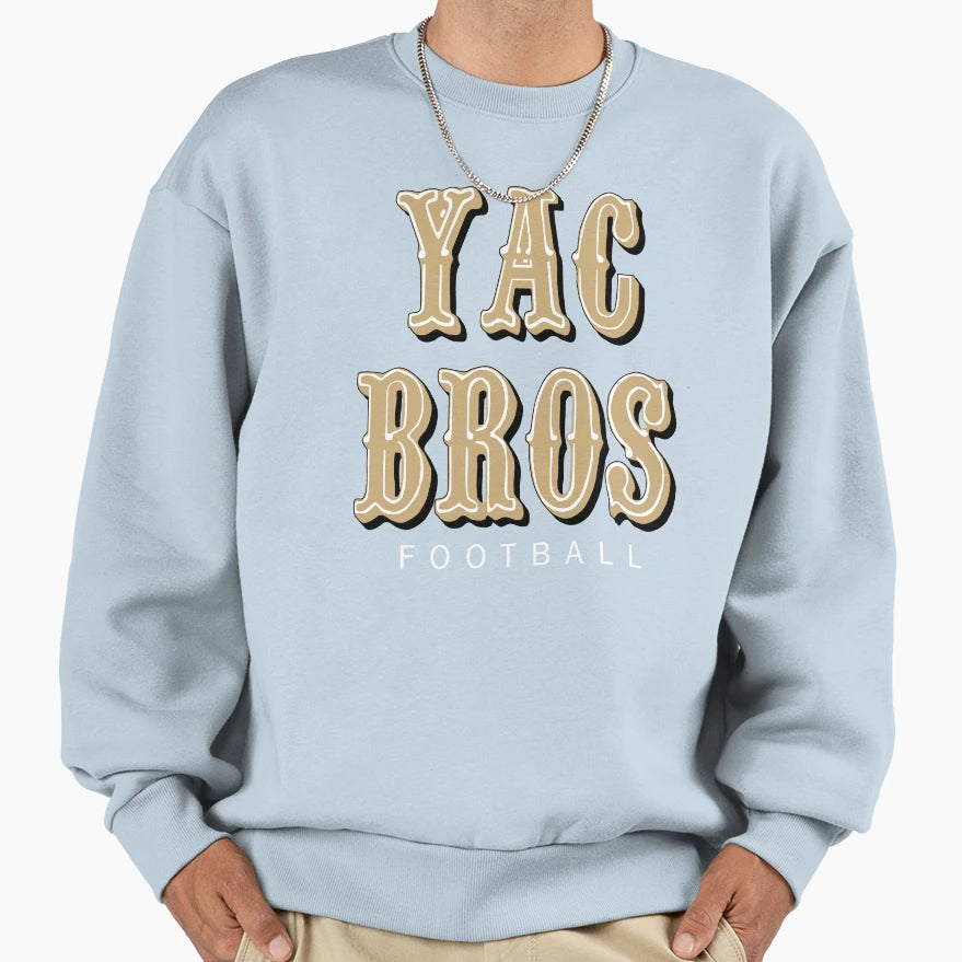 Yac Bros Football Sweatshirt - Unique Graphic Men Women - T-Shirt, Sweatshirt, Hoodie
