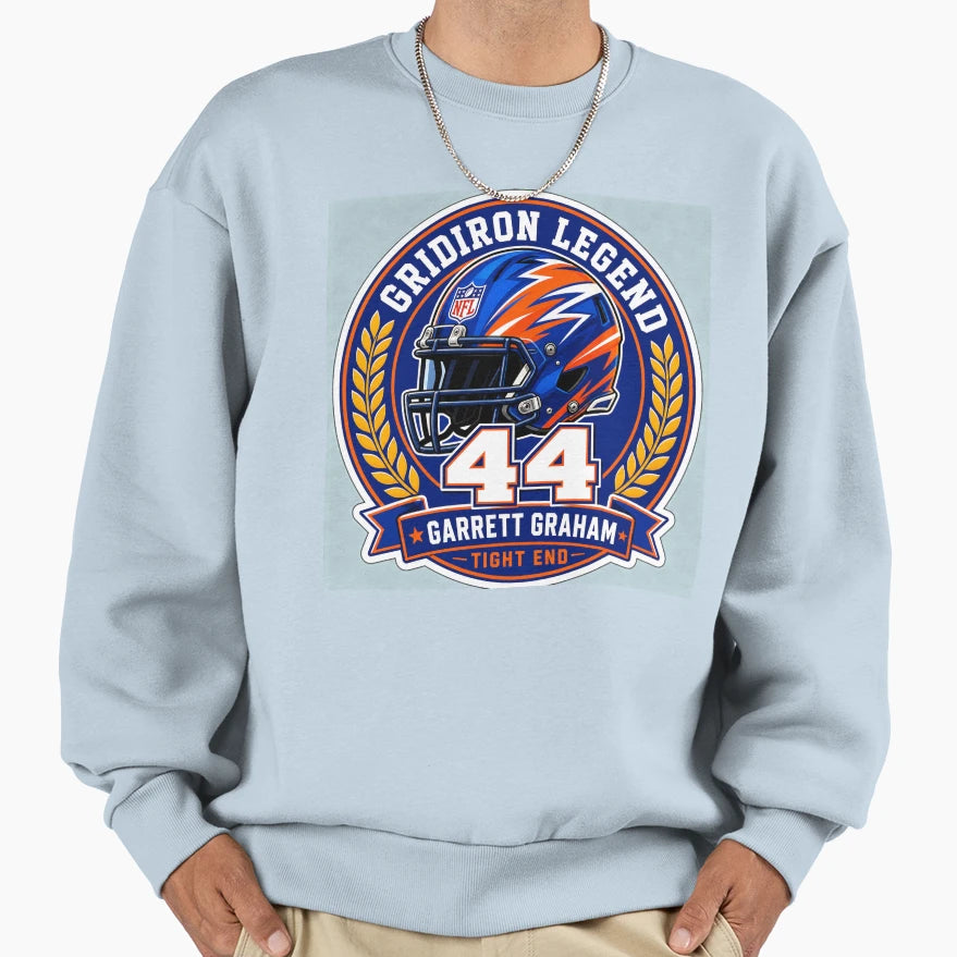 Garrett Graham 44 Gridiron Legend Sweatshirt - Casual Everyday Wear Unisex - T-Shirt, Sweatshirt, Hoodie