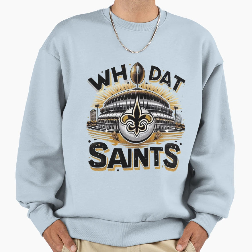 Who Dat Sweatshirt - Minimalist Print for Adults - T-Shirt, Sweatshirt, Hoodie