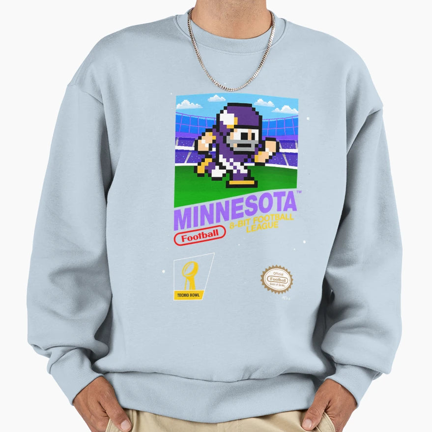 Minnesota Vikings 8 Bit Videogames Sweatshirt - Aesthetic Graphic Unisex - T-Shirt, Sweatshirt, Hoodie