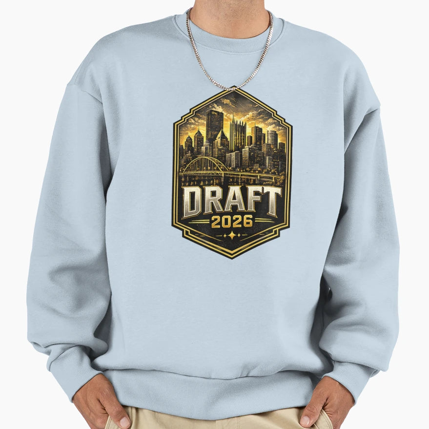 Pittsburgh Football Draft 2026 City Sweatshirt - Unique Graphic for Adults - T-Shirt, Sweatshirt, Hoodie