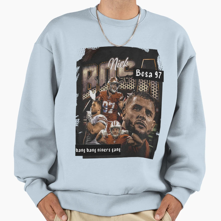 Player 97 Touchdown Defensive End Sweatshirt - Unique Graphic Men Women - T-Shirt, Sweatshirt, Hoodie