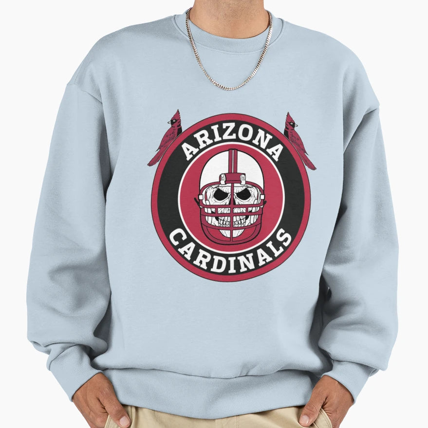 Cardinals Skull Sweatshirt - Casual Everyday Wear Unisex - T-Shirt, Sweatshirt, Hoodie