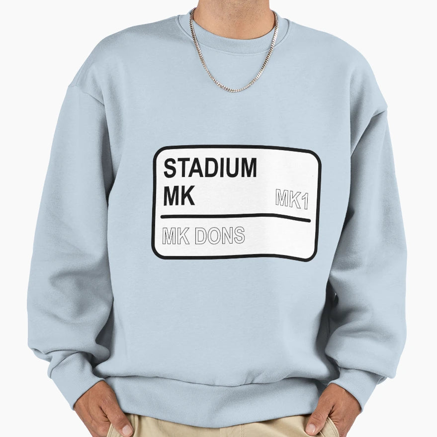 Stadium Mk Football Sign Sweatshirt - Casual Everyday Wear for Adults - T-Shirt, Sweatshirt, Hoodie