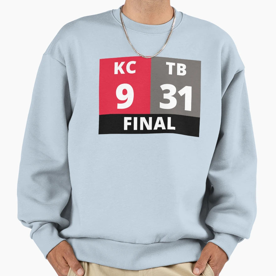Tb 31 Kc 9 Tampa Bay Football Sweatshirt - Casual Everyday Wear for Adults - T-Shirt, Sweatshirt, Hoodie