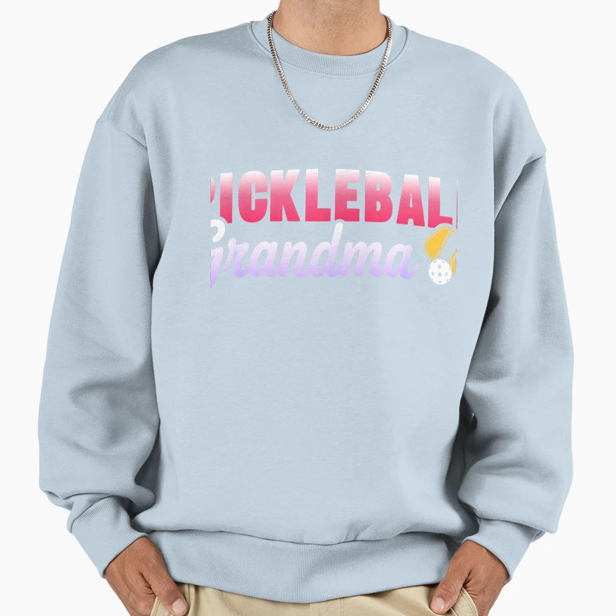Pickleball Grandma Grandmother T-Shirt - Minimalist Print Men Women - T-Shirt, Sweatshirt, Hoodie