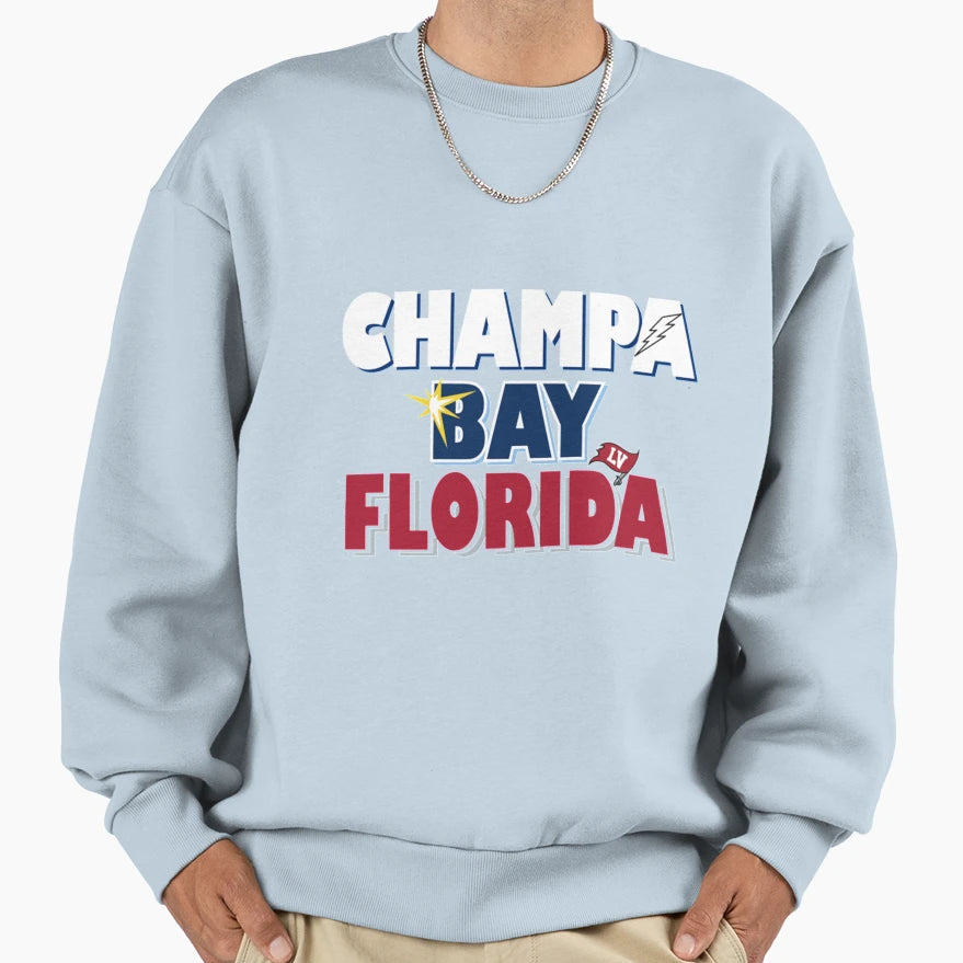 Champa Bay Florida Sweatshirt - Unique Graphic Unisex - T-Shirt, Sweatshirt, Hoodie