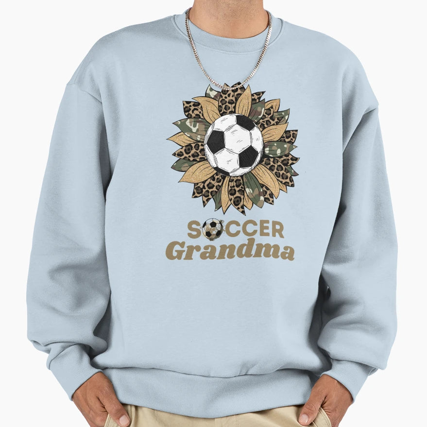 Soccer Grandma Leopard Sweatshirt - Trendy Graphic Unisex - T-Shirt, Sweatshirt, Hoodie