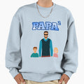 Father 2 Children Son Daughter Sweatshirt - Casual Everyday Wear Unisex - T-Shirt, Sweatshirt, Hoodie