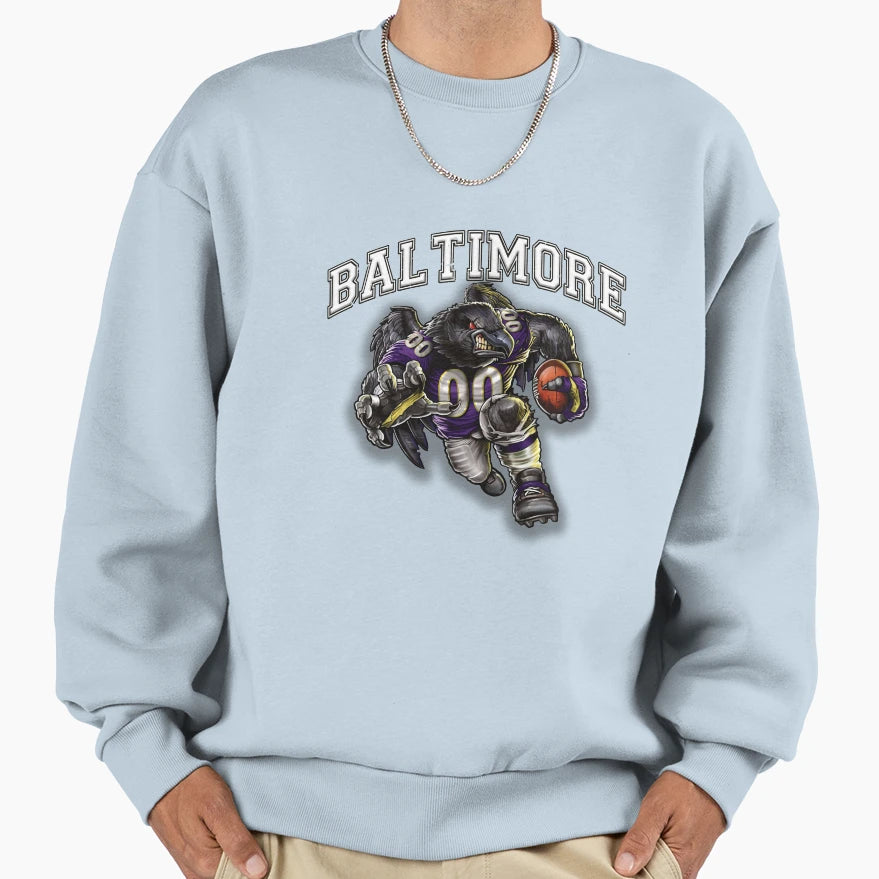 Baltimore Football Sweatshirt - Casual Everyday Wear for Adults - T-Shirt, Sweatshirt, Hoodie