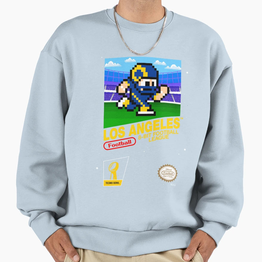Los Angeles Rams 8 Bit Sweatshirt - Fun Novelty Design Men Women - T-Shirt, Sweatshirt, Hoodie