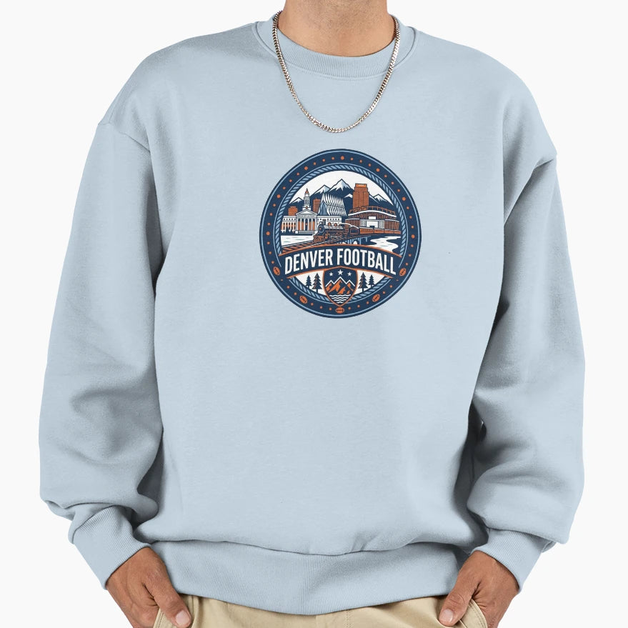 Denver Broncos Sweatshirt - Novelty Apparel for Adults - T-Shirt, Sweatshirt, Hoodie