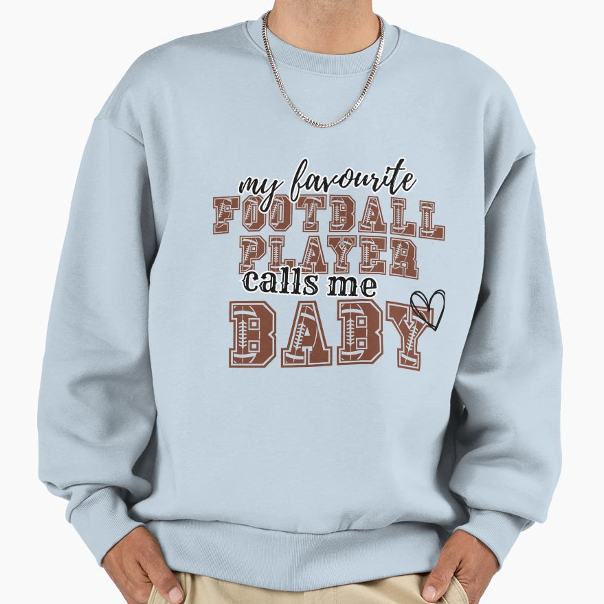 Girlfriends My Favourite Football Sweatshirt - Trendy Graphic Men Women - T-Shirt, Sweatshirt, Hoodie