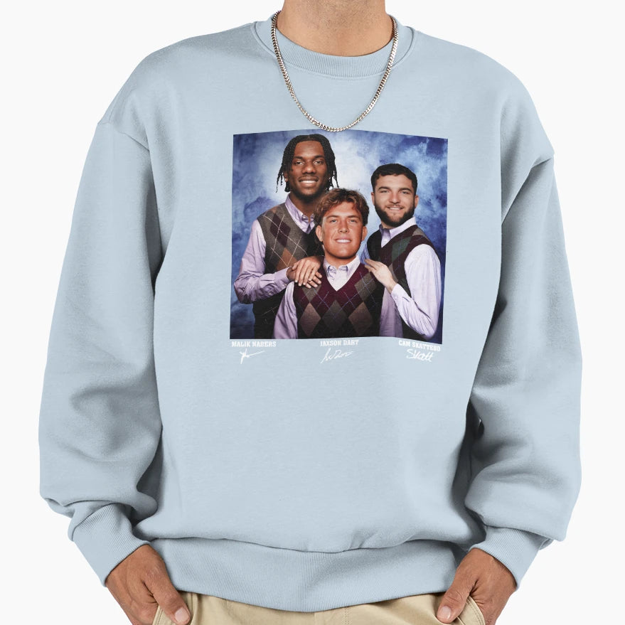 Jaxson Dart Cam Skattebo Malik Nabers Sweatshirt - Minimalist Print Unisex - T-Shirt, Sweatshirt, Hoodie