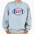 Buffalo Throwback Football Sweatshirt - Aesthetic Graphic Men Women - T-Shirt, Sweatshirt, Hoodie