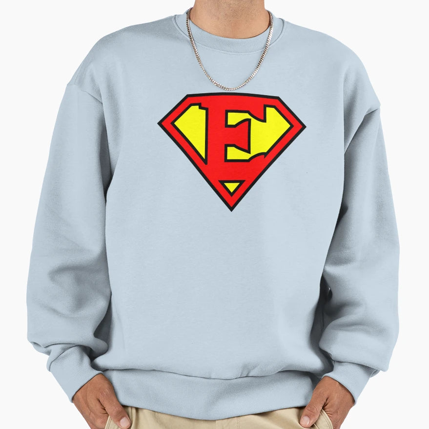 Letter E Super Letter Vol 1 Sweatshirt - Unique Graphic for Adults - T-Shirt, Sweatshirt, Hoodie