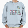 Nana Grandma Patchwork Floral Sweatshirt - Fun Novelty Design for Adults - T-Shirt, Sweatshirt, Hoodie