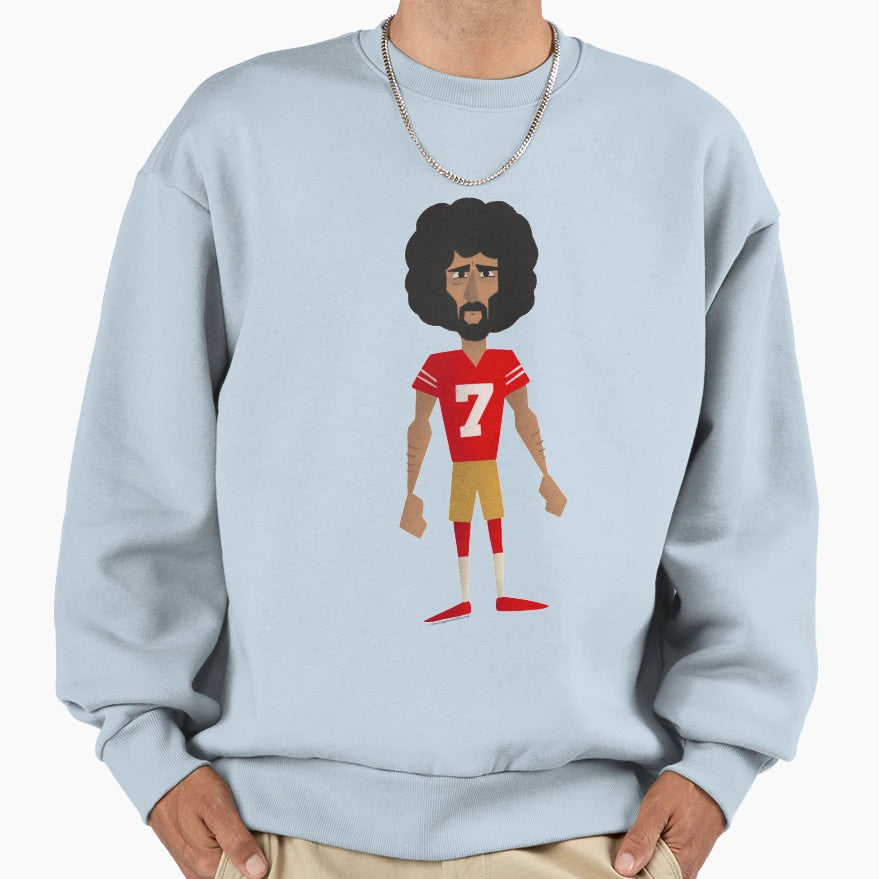 Kaepernick Cartoon Sweatshirt - Fun Novelty Design Unisex - T-Shirt, Sweatshirt, Hoodie